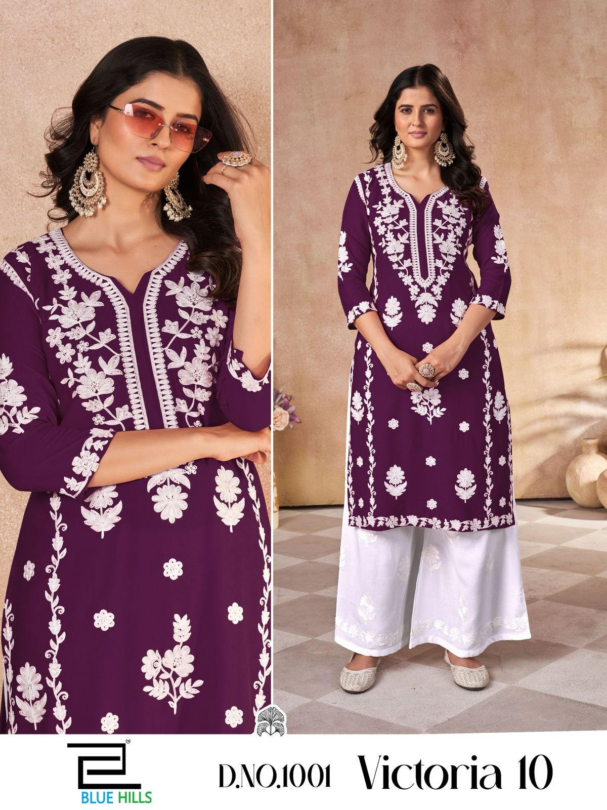 Victoria Vol 10 By Blue Hills Rayon Kurti With Bottom Exporters In India